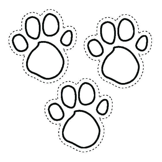 564x564 Footprint Coloring Page Paw Print Coloring Pages Paw Print