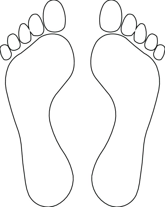 627x784 Footprint Coloring Page Baby Footprint Coloring Pages Printable