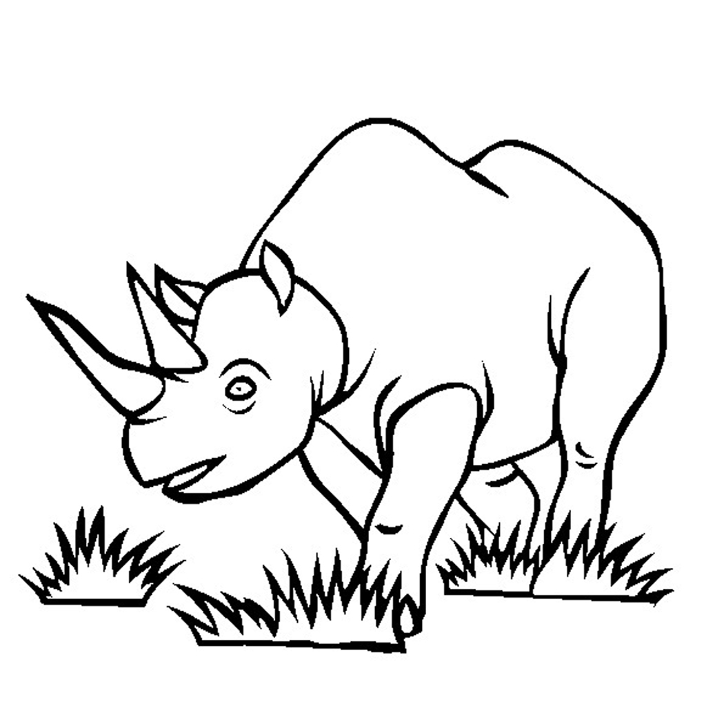 Free Printable Rhinoceros Coloring Pages For Kids 1050x1044 Free Printable Rhinoceros Coloring Pages For Kids