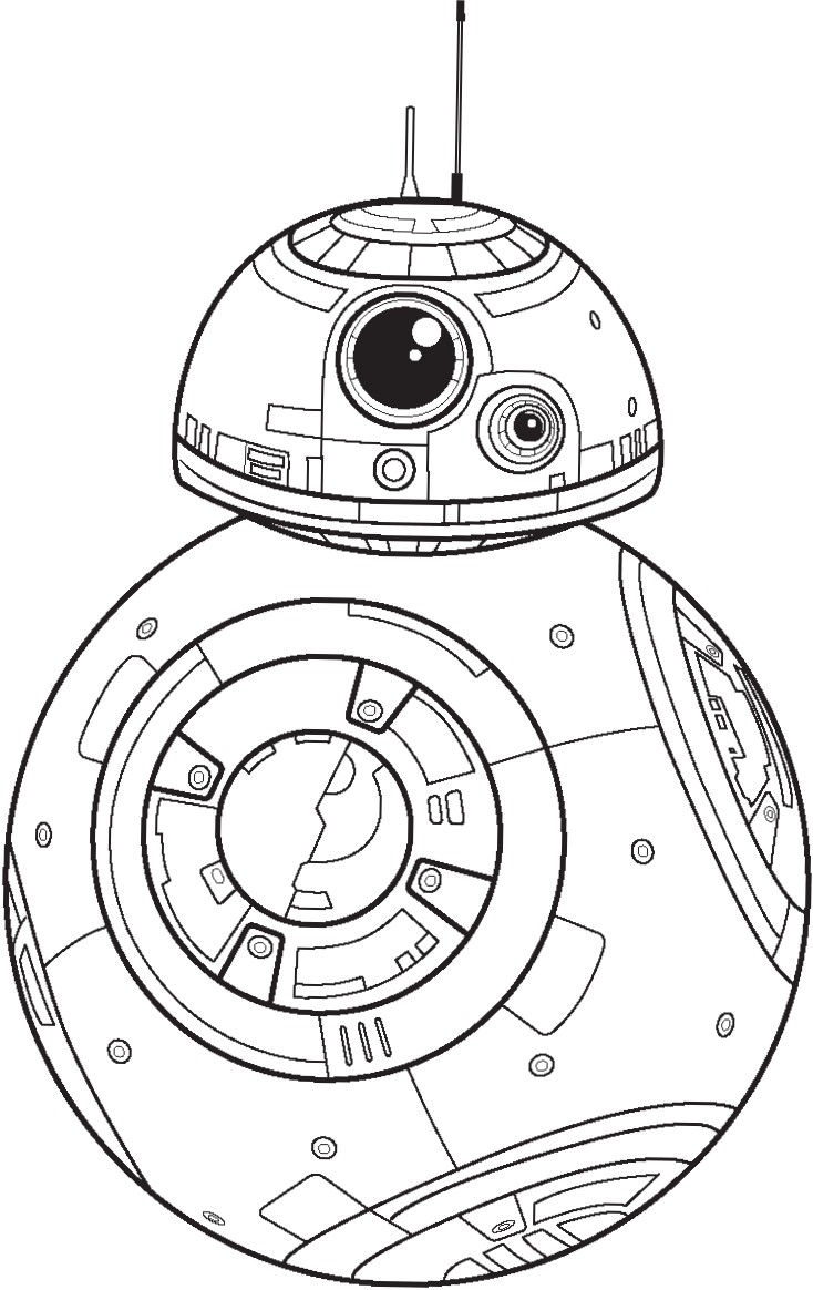 734x1164 Polkadots On Parade Star Wars The Force Awakens Coloring Pages