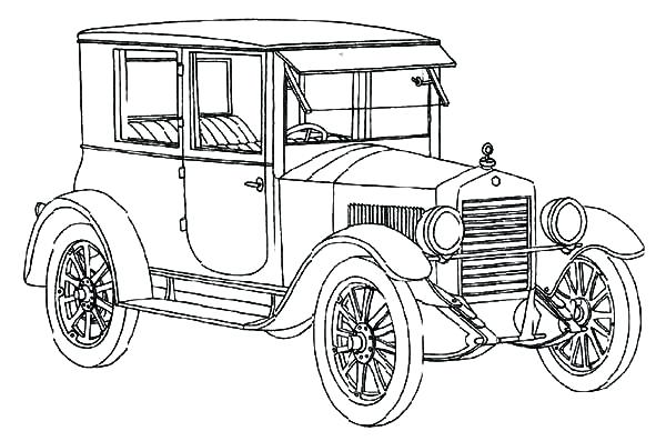 600x397 Ford Coloring Pages How To Draw Model T Car Coloring Pages Ford