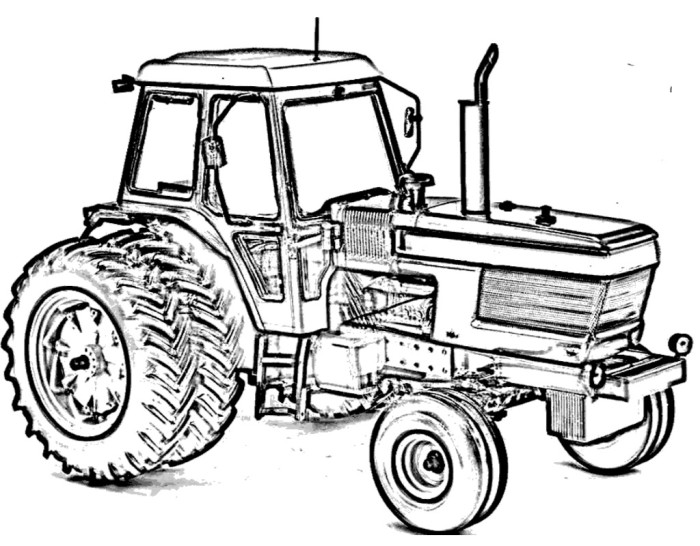 700x546 Tractor Ford Tw15 Coloring Page Rosies Stuff