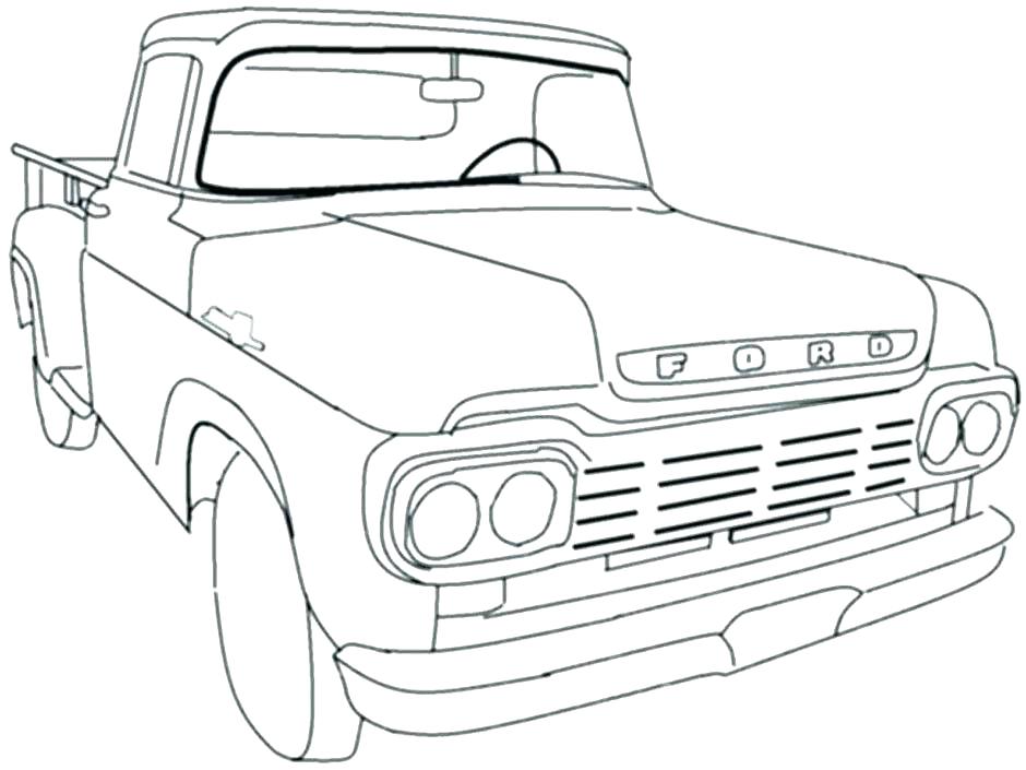 940x705 Ford Coloring Pages