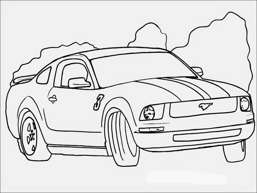 1026x770 Sports Car Ford Mustang Gt Coloring Pages