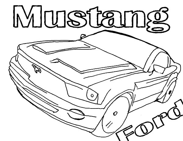 600x464 Mustang Ford Car Coloring Pages Best Place To Color