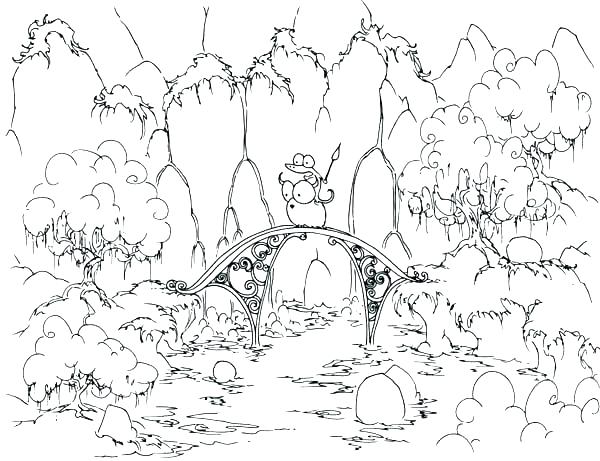 600x461 Forest Coloring Grown For Free Forest Coloring Pages For Your Kids