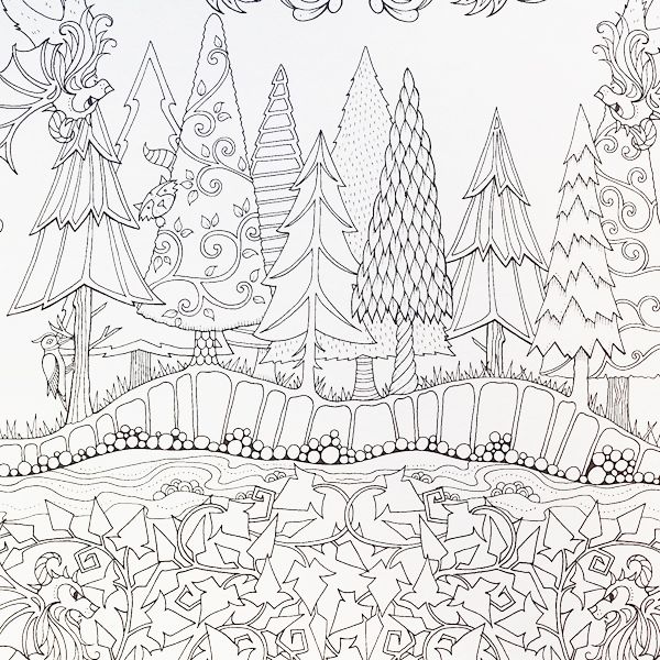 600x600 Artist Johanna Basford Enchanted Forest Coloring Pages Garden
