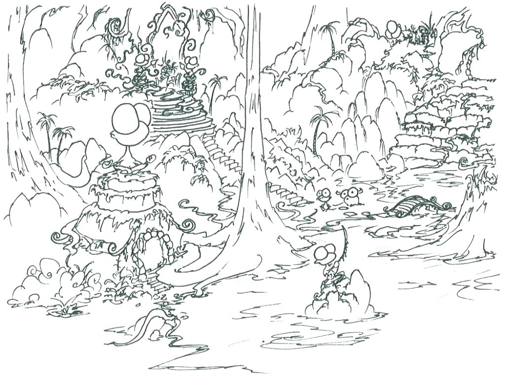 1024x767 Forest Coloring Pages Coloring Forest Coloring Page Coloring