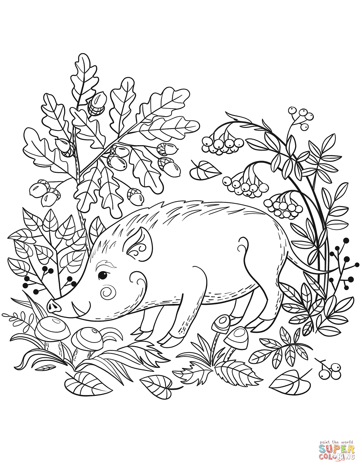1159x1500 Weird Forest Animal Coloring Pages Printable P
