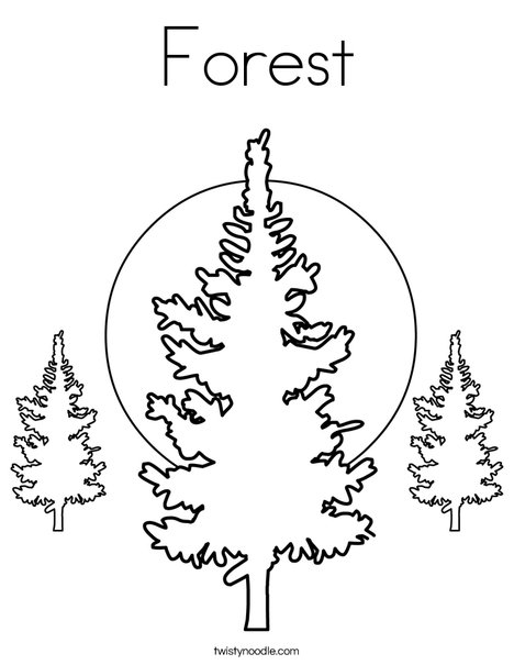 Forest Coloring Page 468x605 Forest Coloring Page