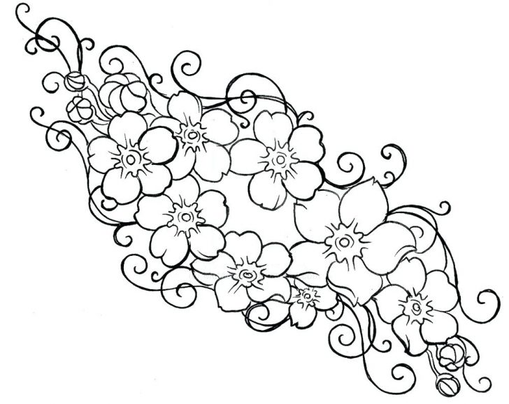 Free Flower Coloring Pages For Preschoolers Charming Beautiful 728x578 Free Flower Coloring Pages For Preschoolers Charming Beautiful