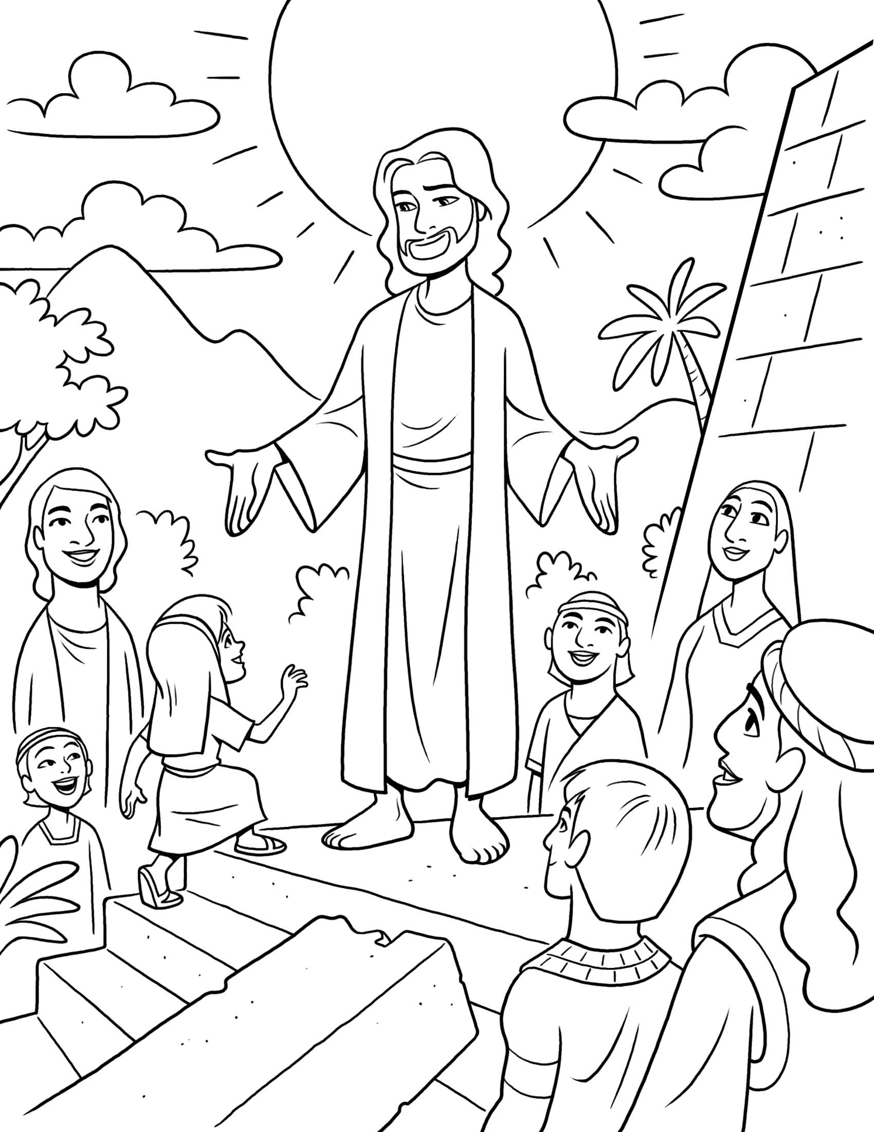1700x2200 Book Of Mormon Stories This Is A Fun Coloring Page Of Jesus