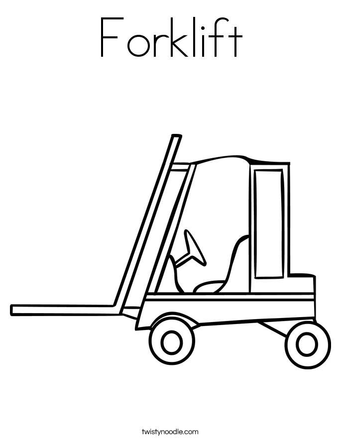 Forklift Coloring Page 685x886 Forklift Coloring Page