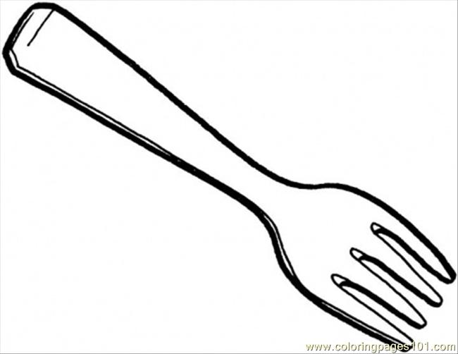 Another Fork Coloring Page 650x502 Another Fork Coloring Page
