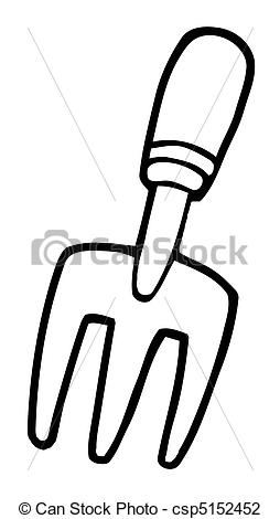 Coloring Page Outline Of A Gardening Hand Fork Vector Illustration 254x470 Coloring Page Outline Of A Gardening Hand Fork Vector Illustration