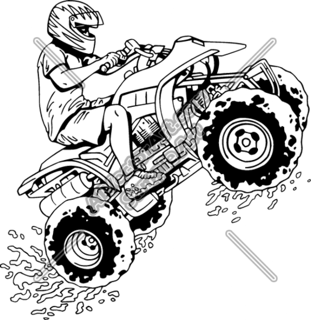 997x1024 Truck Coloring Pages Free Printable Pleasing 4 Wheeler Page