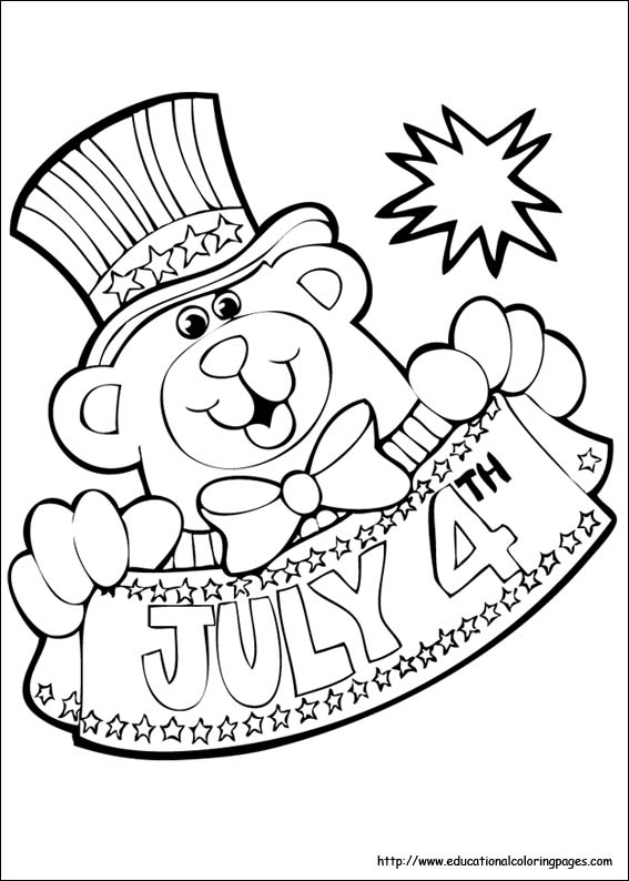 567x794 4th Of July Coloring Pages