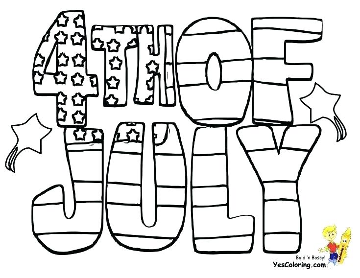 735x568 4th Of July Coloring Pages