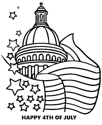 327x400 Fourth Of July Coloring Pages Happy Of Poster Coloring Page