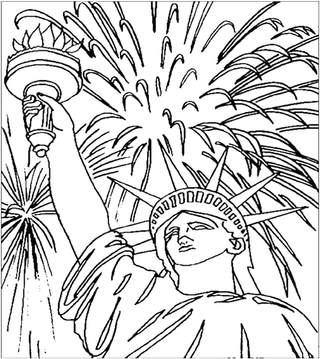 Fourth Of July Coloring Pages 1069x1200 Fourth Of July Coloring Pages