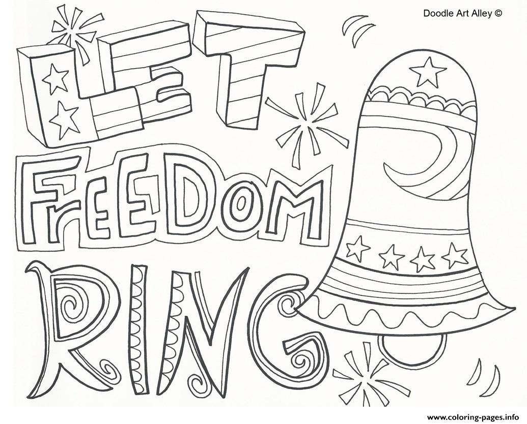 Let Freedom Ring 4th July Coloring Pages Printable 1035x834 Let Freedom Ring 4th July Coloring Pages Printable