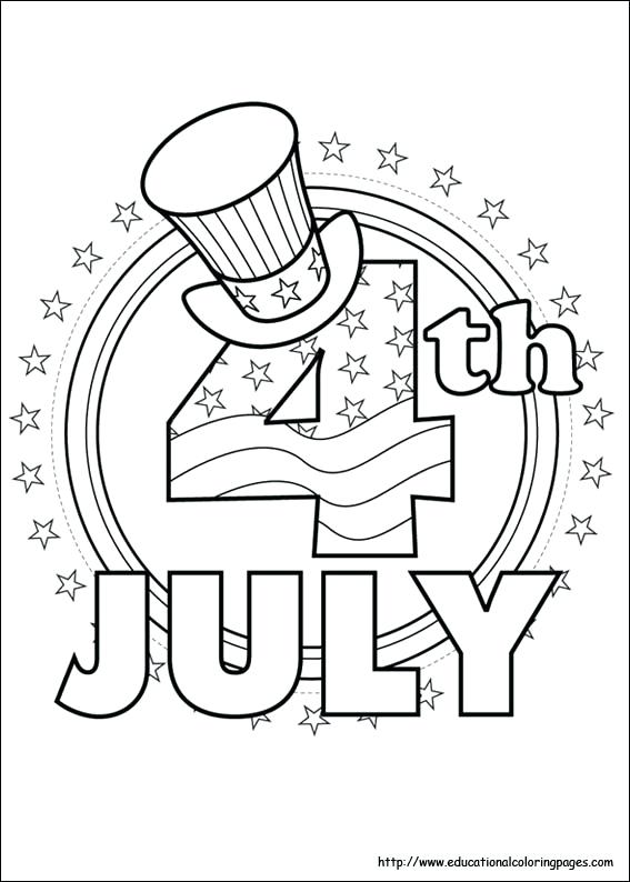 4th July Coloring Pages Printable Coloring Pages 567x794 4th July Coloring Pages Printable Coloring Pages