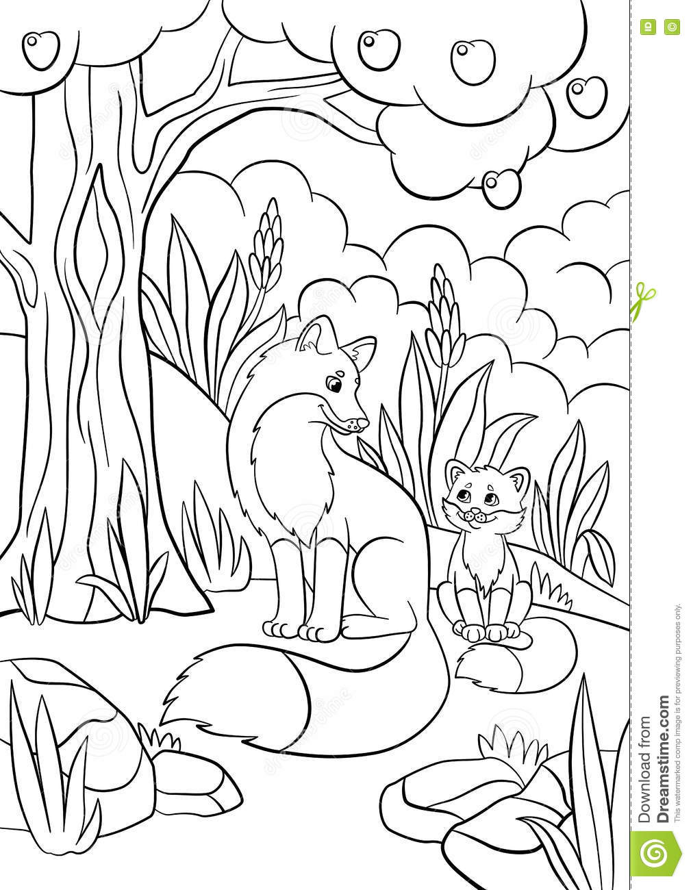 1009x1300 Baby Fox Coloring Pages