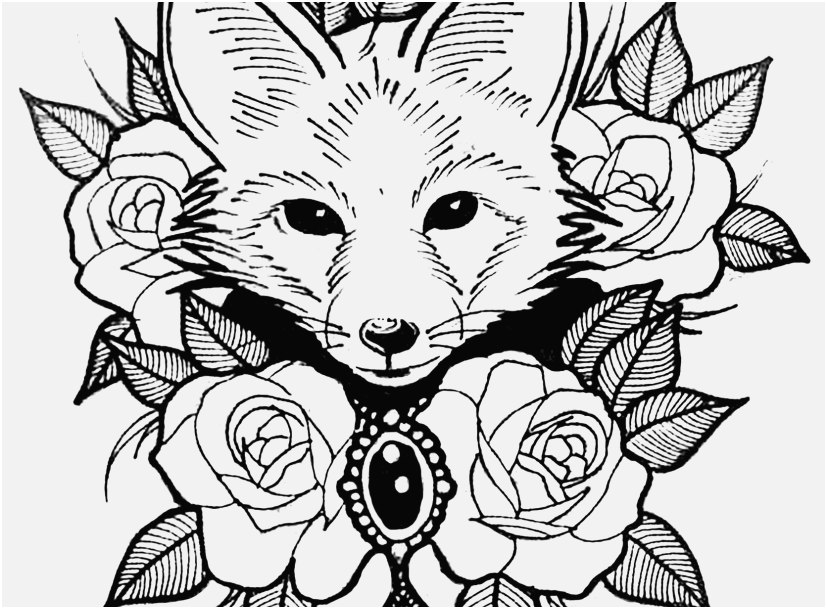 Fox Coloring Pages For Adults at GetColorings.com | Free printable ...