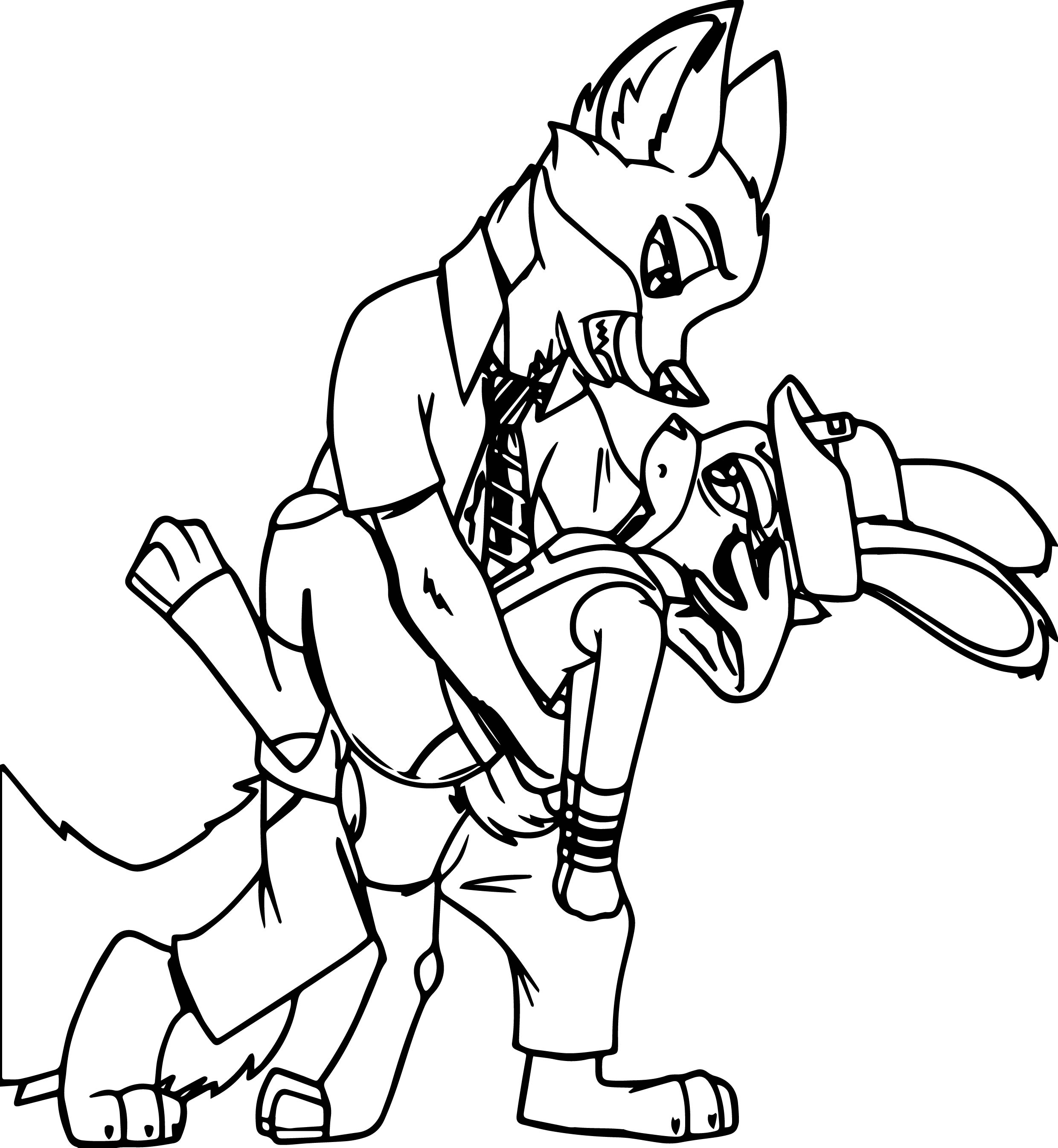 2480x2692 Flirtatious Crazy Nick Wilde Judy Hopps Bunny Fox Coloring Page