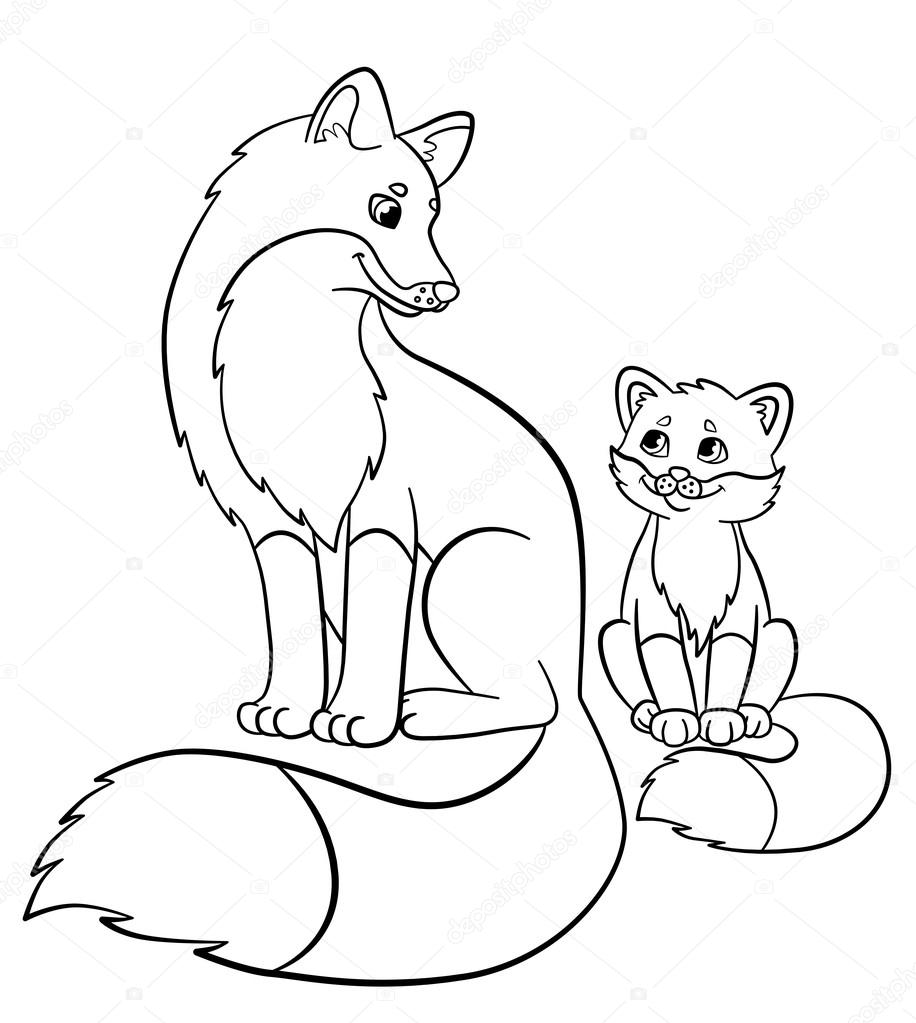 916x1023 Baby Fox Coloring Pages