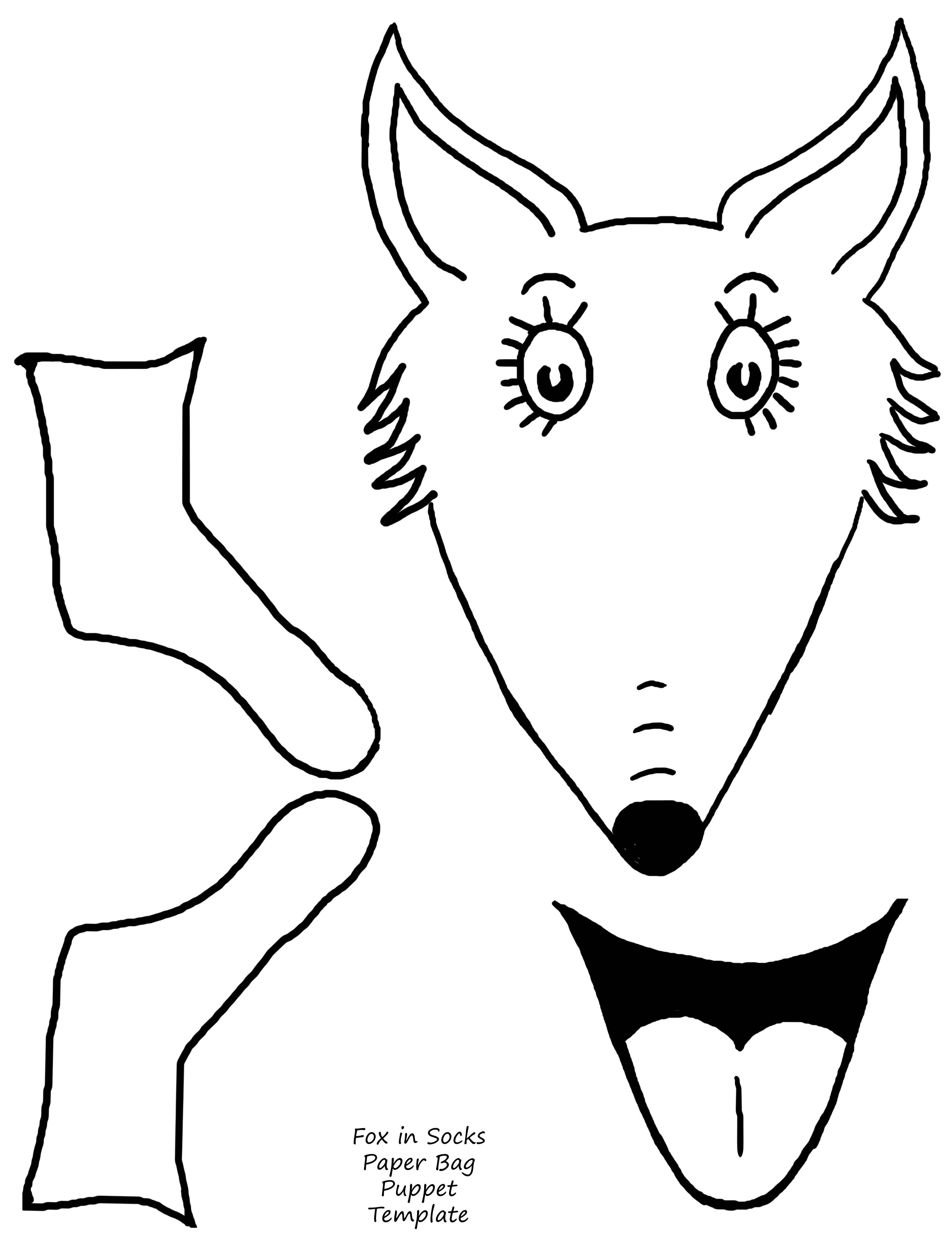 2552x3312 Fox In Socks Coloring Page