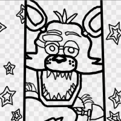 400x401 Foxy Coloring Page By Scarletgamerartist