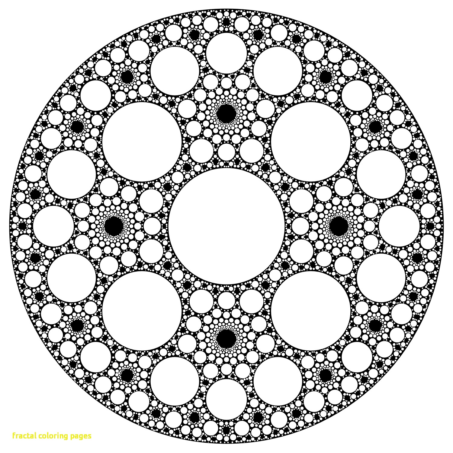 Fractal Coloring Pages 1500x1498 Fractal Coloring Pages