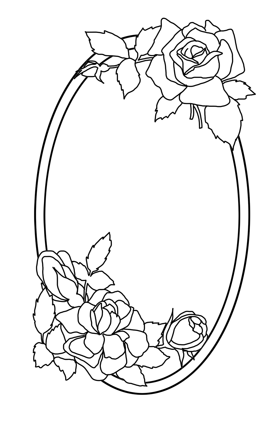 951x1476 Flower Coloring Pages