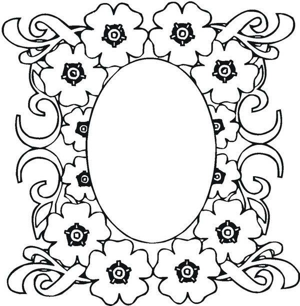 600x613 Mosaic, Mosaic Of Flower Frame Coloring Page Mosaic Of Flower