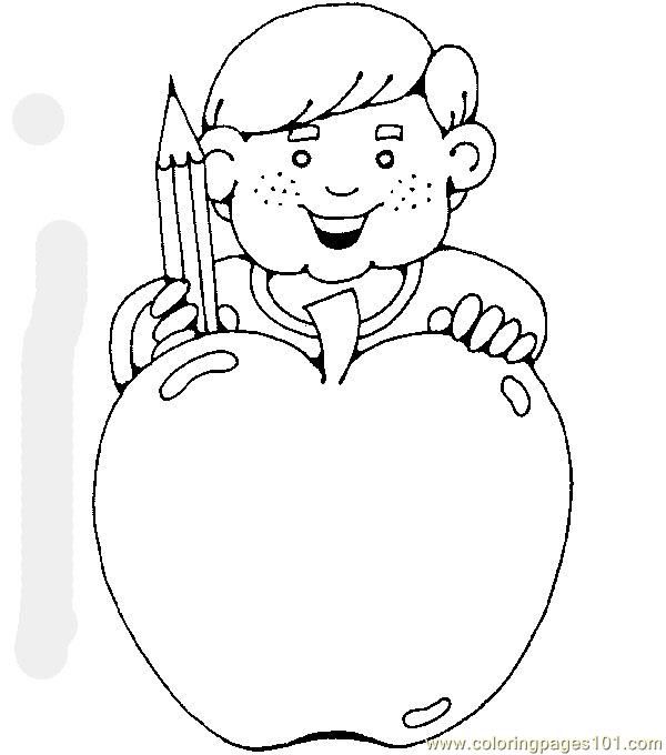 600x680 Back To School Coloring Page