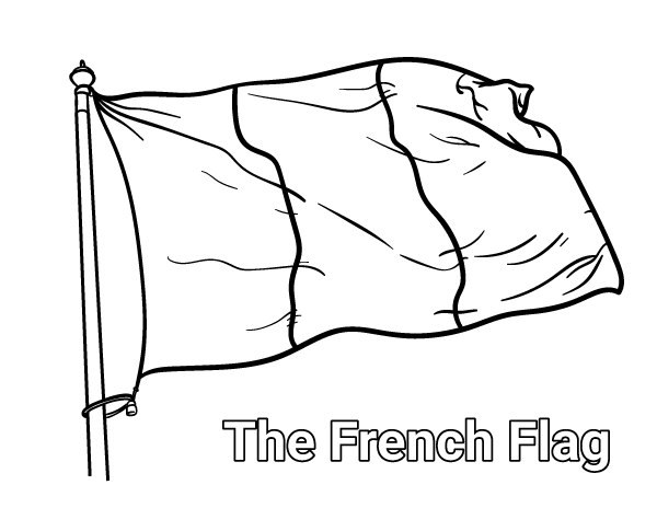Free French Flag Coloring Page. Download It 600x464 Free French Flag Coloring Page. Download It