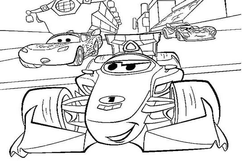 Coloring In Cars Coloring Pages From The 2 Disney Movies 850x567 Coloring In Cars Coloring Pages From The 2 Disney Movies