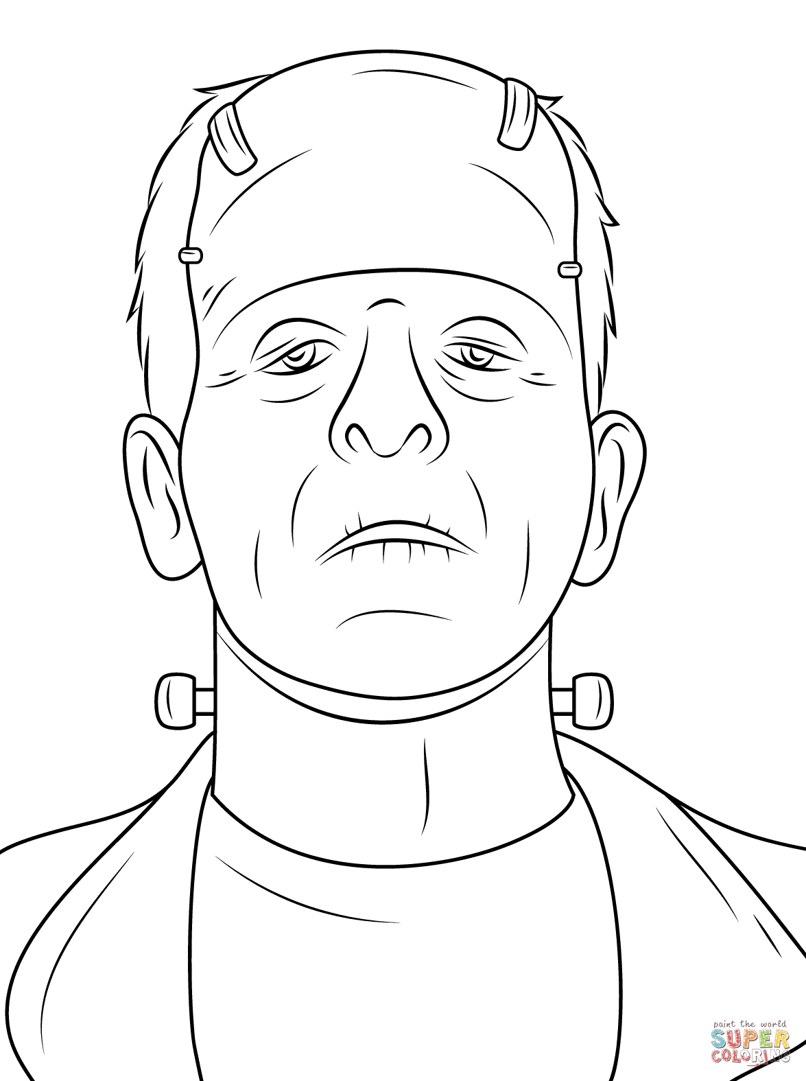 Frankenstein Face Coloring Pages Gallery Coloring For Kids 2018 1175x1575 Frankenstein Face Coloring Pages Gallery Coloring For Kids 2018