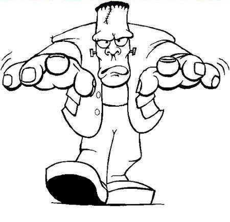 Frankenstein Coloring Pages Halloween Scoo Doo And Monster 450x435 Frankenstein Coloring Pages Halloween Scoo Doo And Monster