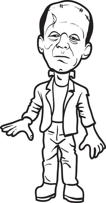 Frankenstein Coloring Page 367x700 Frankenstein Coloring Page