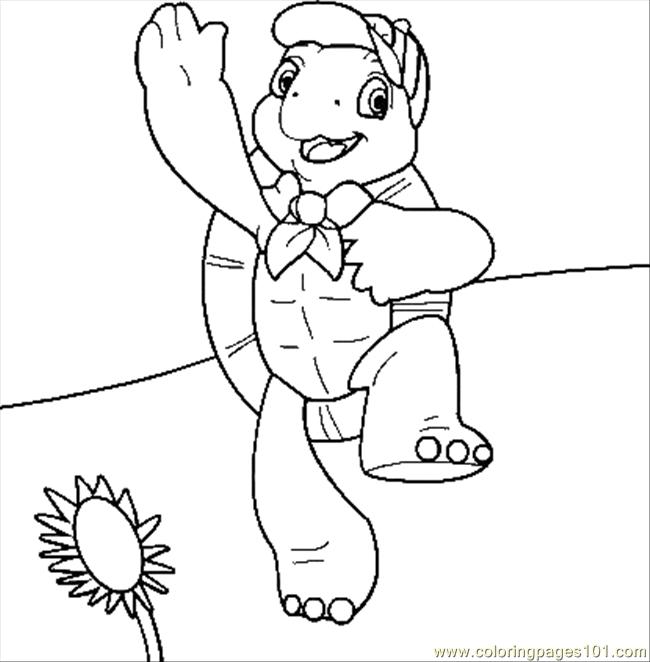 650x662 Franklin Coloring Page