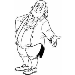Benjamin Franklin Presenting Coloring Page 300x300 Benjamin Franklin Presenting Coloring Page