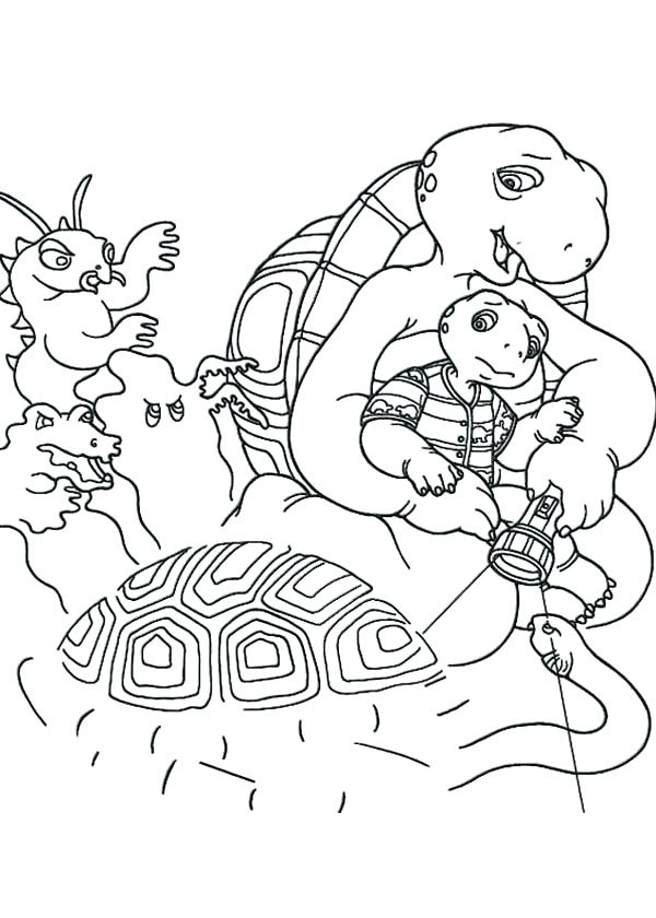 Franklin The Turtle Coloring Pages - Franklin The Turtle Coloring Pages 7