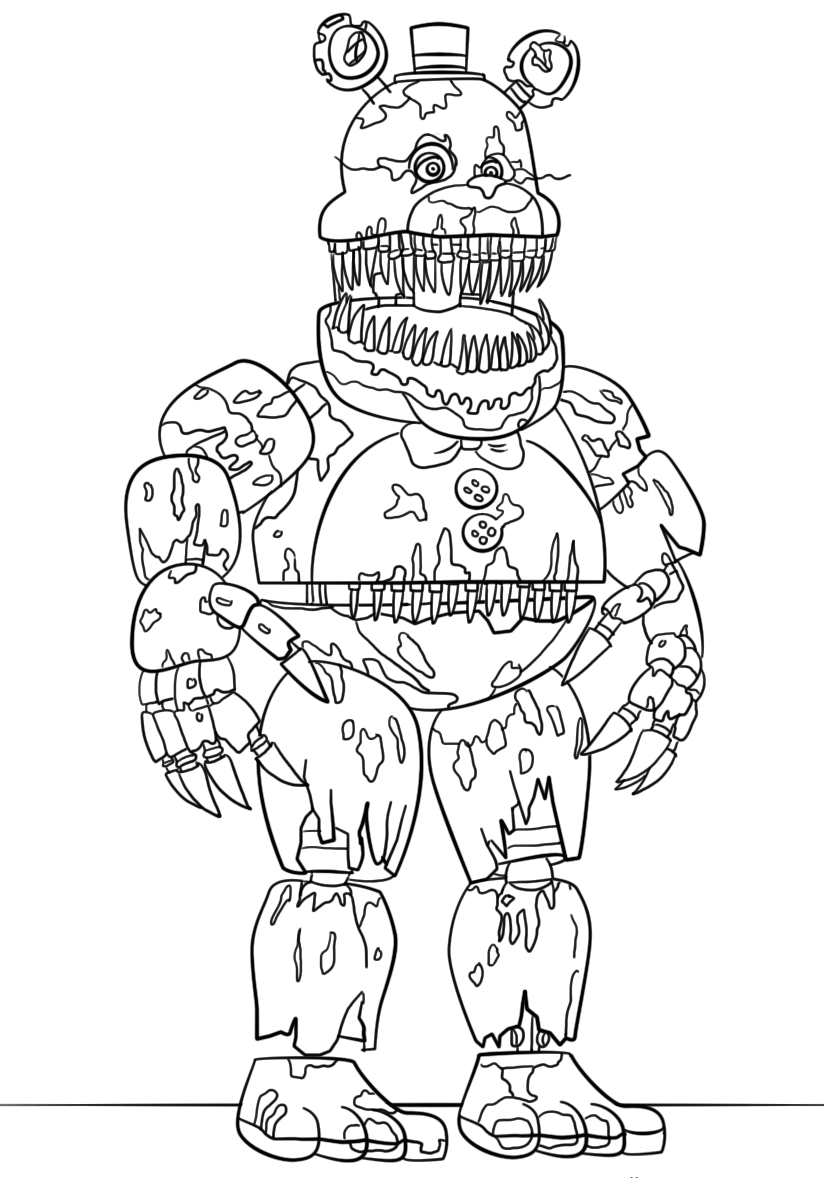 Free Printable Five Nights At Freddy's Coloring Pages (Fnaf 824x1186 Free Printable Five Nights At Freddy's Coloring Pages (Fnaf