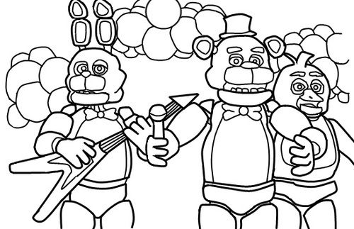 500x323 Fnaf Coloring Pages Fnaf Foxy Tumblr 5 Nigts