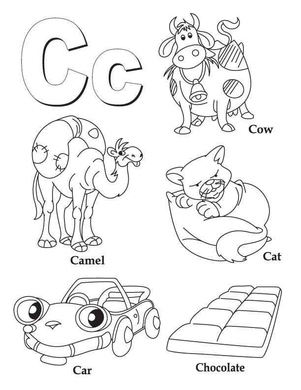 612x792 40 Coloring Pages Letter C, Free With The Letter C Begin Coloring
