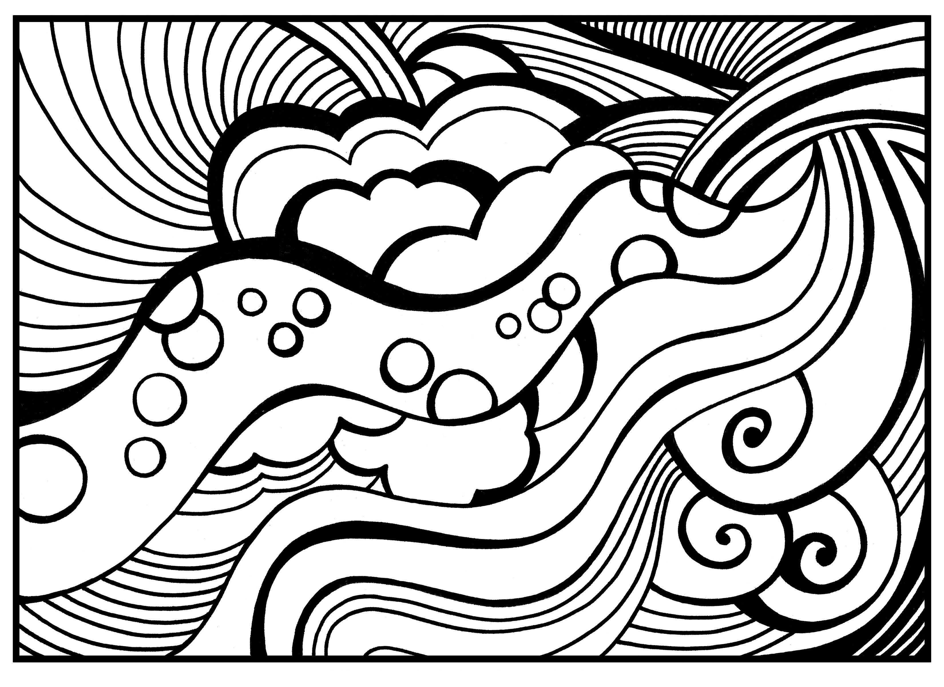3300x2400 Printable Abstract Coloring Pages Free Mandala For Adults