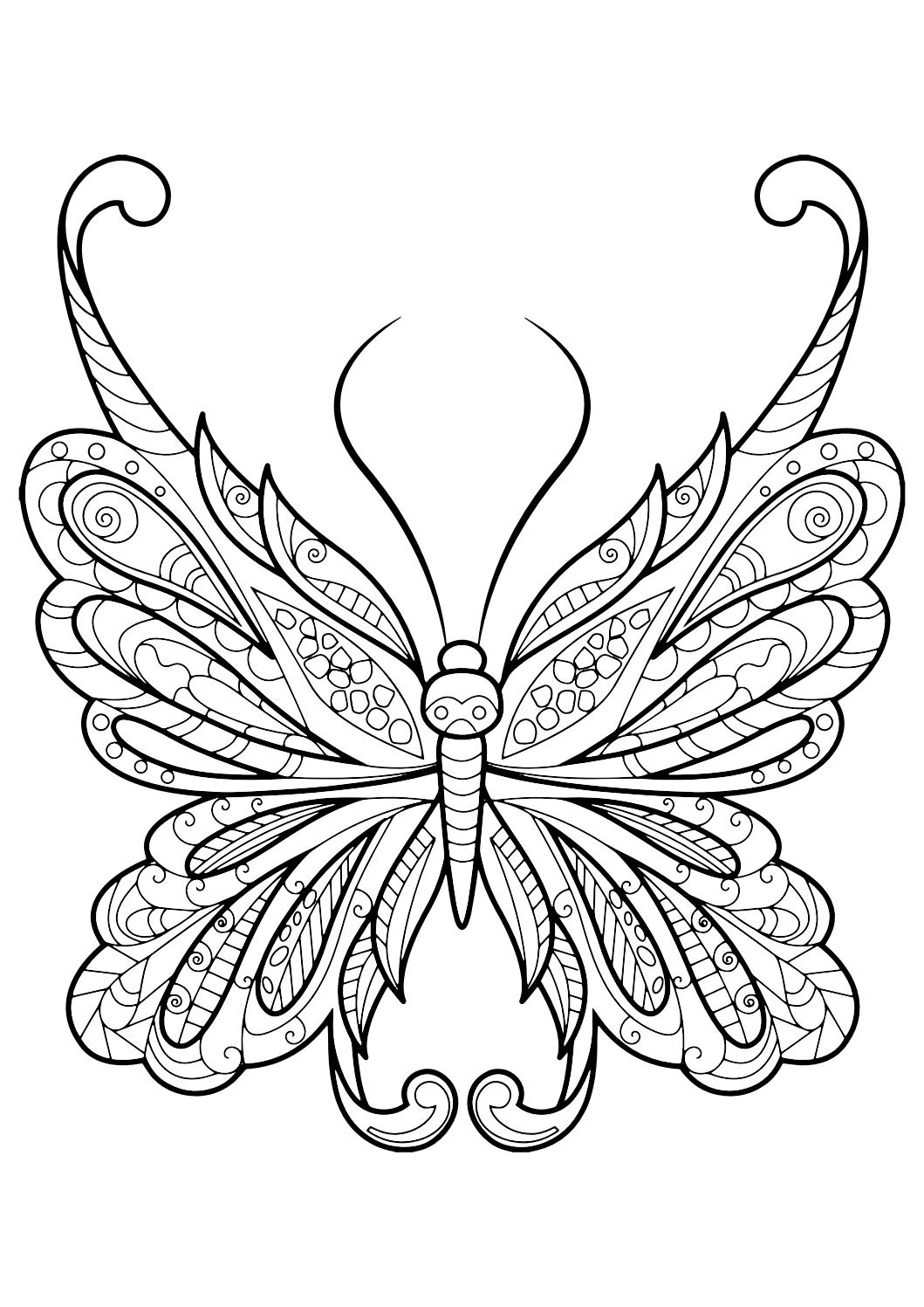 1059x1497 Best Of Adult Butterfly Coloring Book Free Coloring Pages Download
