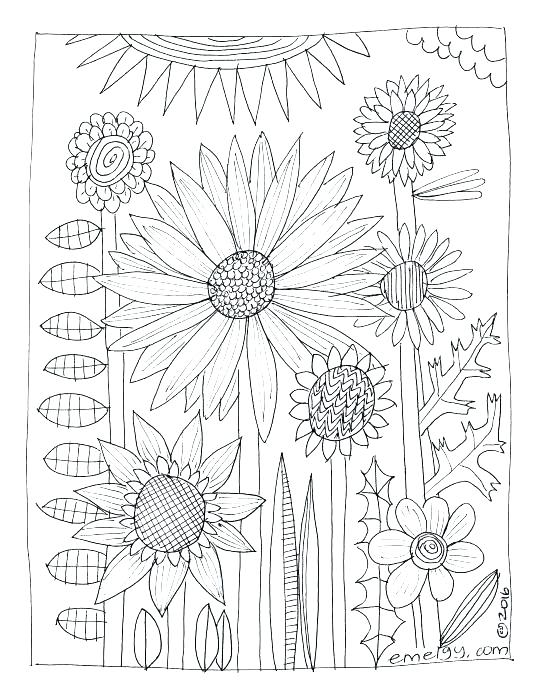540x699 Coloring Book Pages Flowers Adult Coloring Pages Flowers